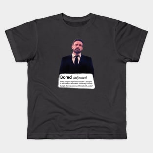 Ben Affleck Bored Mem Design Kids T-Shirt